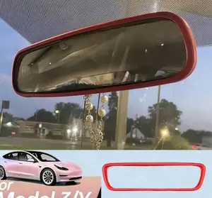 1pc Silicone Car Rearview Mirror Protective Film - Adds Beautiful Scenery To Your Car Interior
