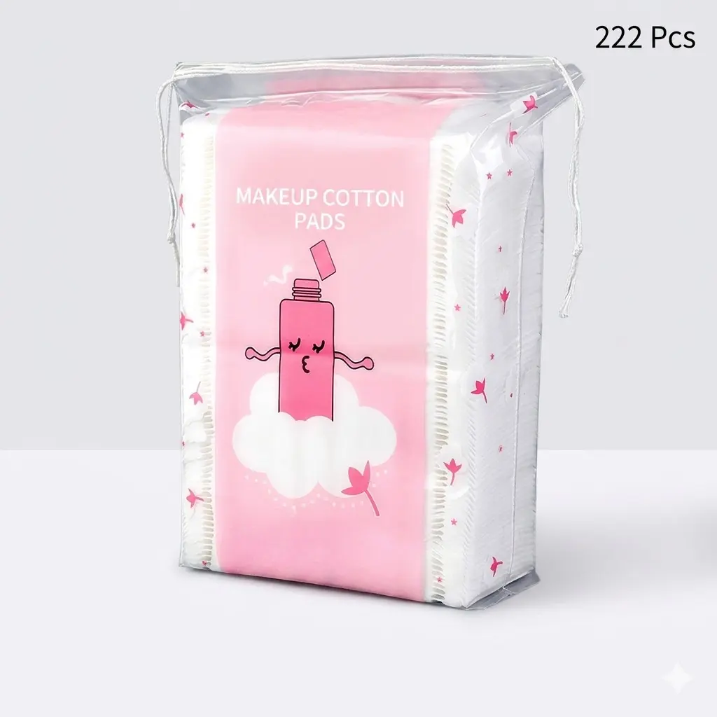 Makeup Cotton Pads, 222 pieces soft cotton, easy to grip, suitable for facial makeup removal and daily skin cleansing during regular skincare routines