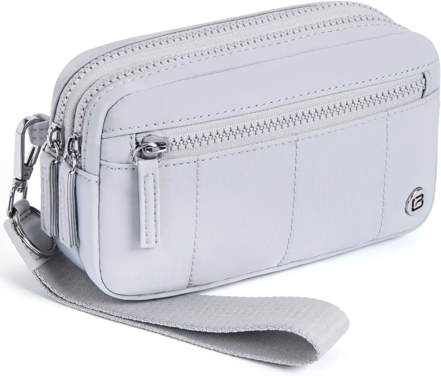 Small Nylon Crossbody Bags for Women,RFID Wristlet Purse Built in Wallet, 4 Zipper Crossbody Wallet Phone Organizer