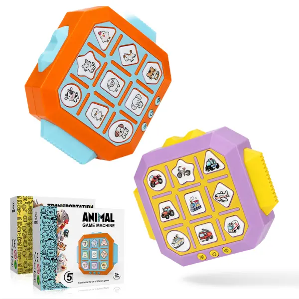 5-Mode Compact Tic-Tac-Toe game machine: travel-friendly, screen-free, perfect for parties & gift for all ages.