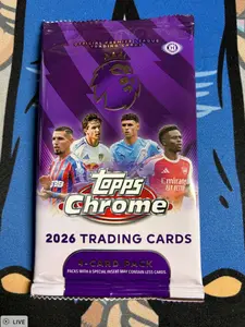2 (TWO) PACKS - 2026 Topps Chrome Premier League EPL Soccer Hobby