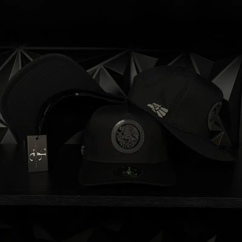 México plate SnapBack hat-black