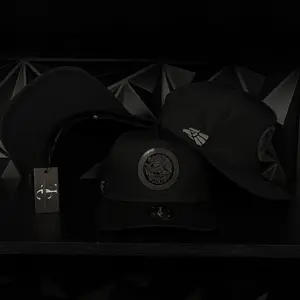 México plate SnapBack hat-black
