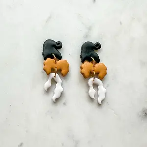 Hocus Pocus Witch Florida California Park Mouse Themed Halloween Handmade Earring