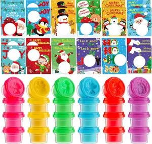 24 Set Halloween Gifts 3D Ultra Light Air Dry Modeling Clay with Cards  Bags Ribbon Mold, Air Dry Clay for Classroom Holiday Gifts Bulk,DIY Holiday Crafts Supplies for Students Halloween Goodie Bag Fillers Xmas Party Favor