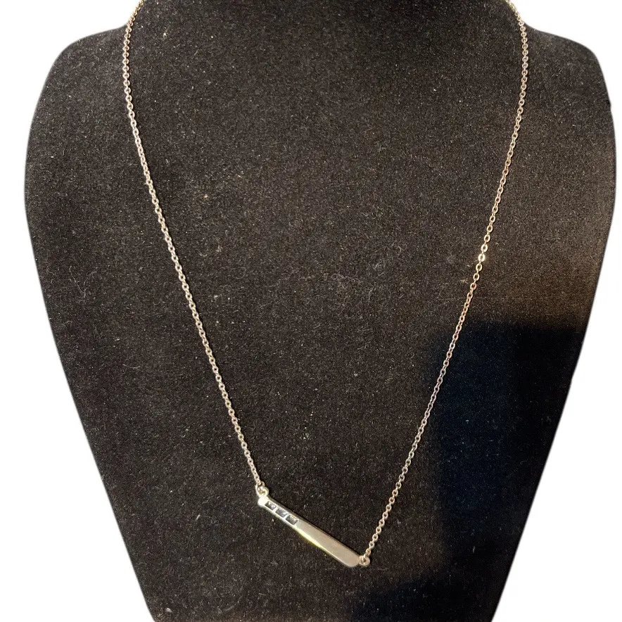 Handmade Baseball Bat Sterling Silver Necklace