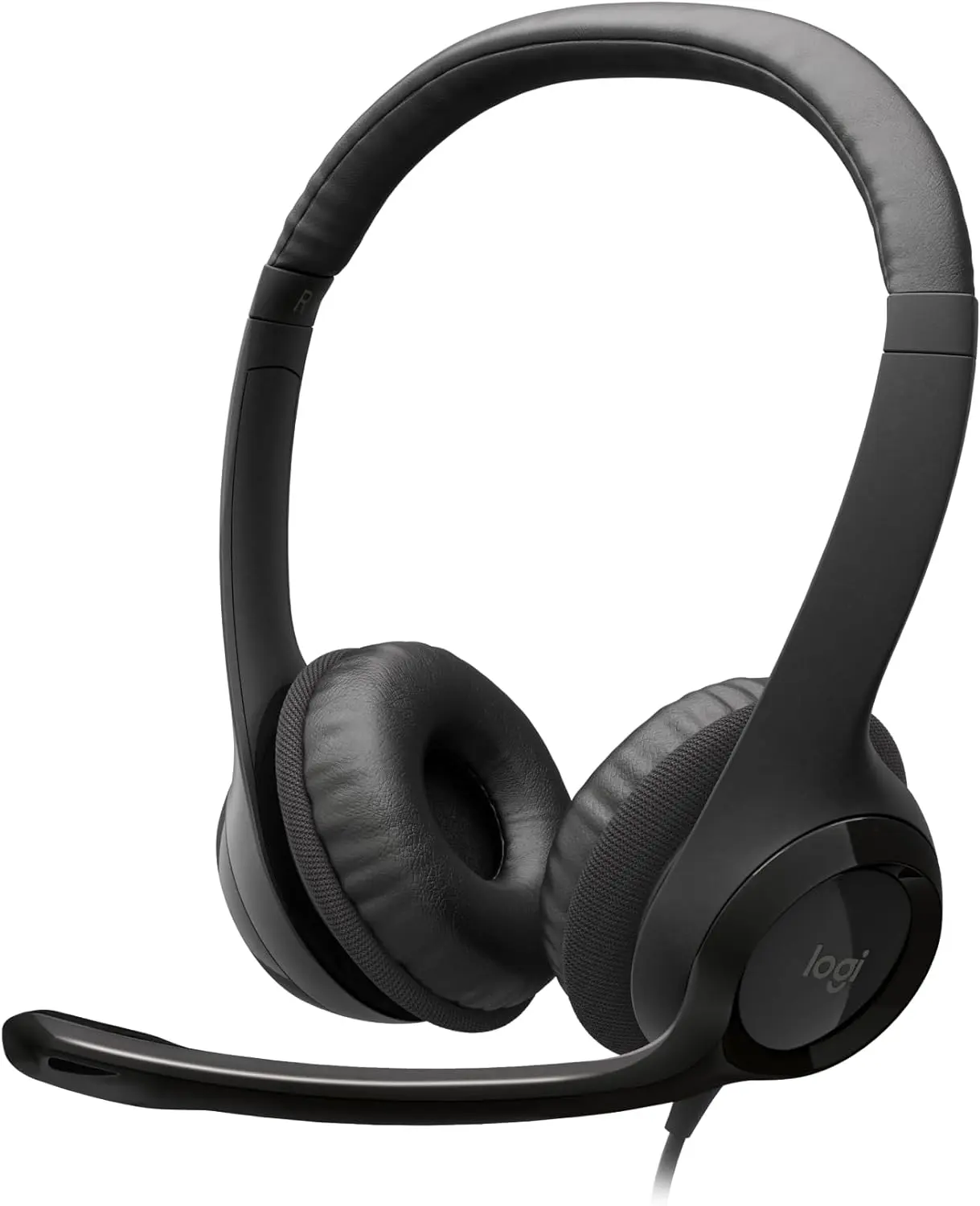 Logitech ClearChat H390 Comfort USB Headset with Boom Noise-Canceling Microphone