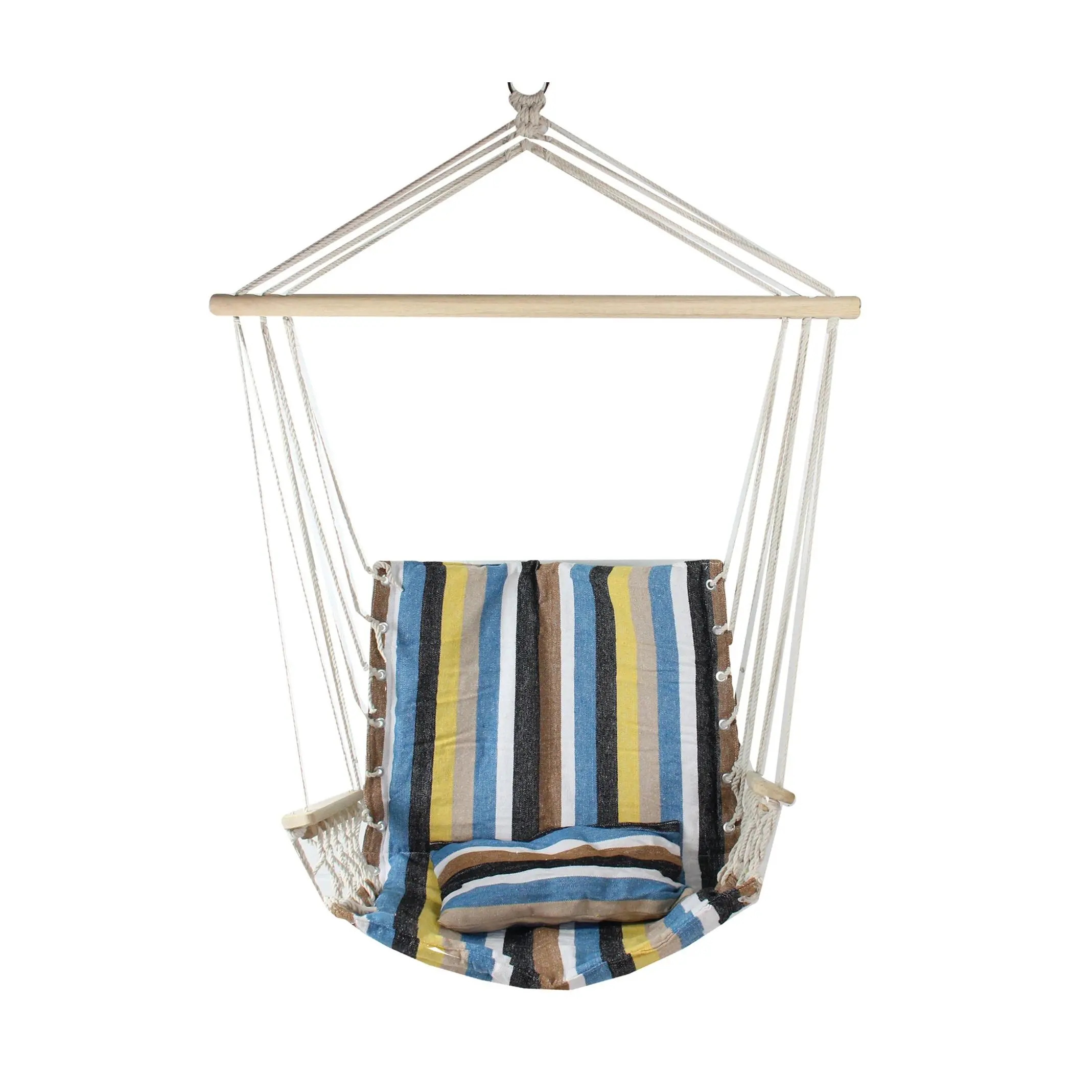 Northlight 37" Striped Outdoor Hammock Chair w/Pillow