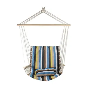 Northlight 37" Striped Outdoor Hammock Chair w/Pillow