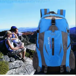 Large Capacity Waist Support Outdoor Hiking Backpack, Adjustable Hiking Pole Holder, Multi-Functional Camping Backpack for Hiking and Travel, Hiking Trekking Rucksack