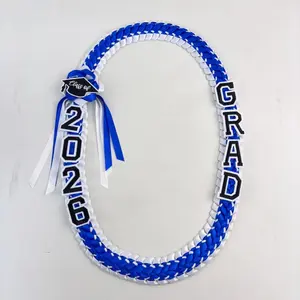 2026 Graduation Leis Class of 2026,Handmade Double Braided Necklace for Graduation Gifts School College Party Supplies,Gift for Men Women