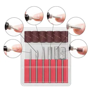 Nail Drill Bit Set, Nail Drill Bit & Sand Circle Set with Storage Box, Professional Nail Polishing Tool, Nail Art Tools for Home & Salon Use