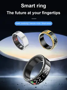 New smart ring with digital display, Fitness tracker, high-end fashion, monitors heart rate, blood oxygen, sleep, and health during exercise. Outdoor sports triple-proof health ring, a caring gift for yourself or loved ones.