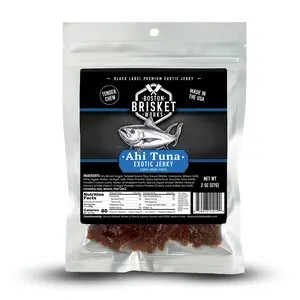 AHI TUNA JERKY - 100% Ahi Tuna Meat – Exotic Wild Game Snack – Unique Valentines Day Gifts for Men, Boyfriend, Husband – Cool Guy Gift Idea.