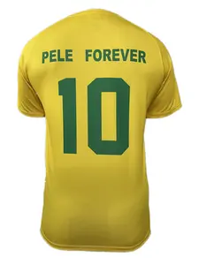Brazil Pele Forever Jersey Premium Special Edition, Soccer Football Jersey For Men Adult