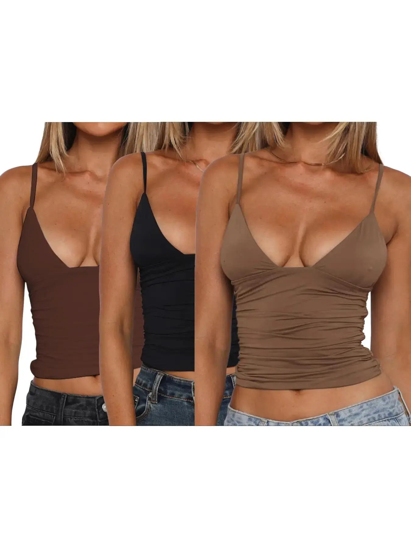 Dark Brown*1 pc+Black*1 pc+Coffee Brown*1 pc