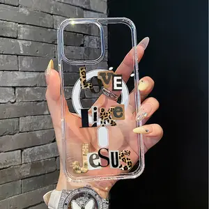 Magnetic Soft Case for iPhone11/12/13/14/15/16/promax, Colorful letters MagSafe Compatible,Aesthetic Pattern Design Lightweight,AntiScratch,and Trendy