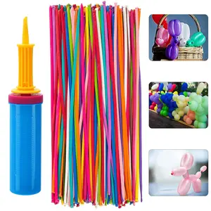 100Pack 260Q Balloons Kit with Pump, Latex Twisting Balloon for Balloon Animals, Magic Balloons for Birthdays Wedding Party Decorations Multicolor - Tools & Hardware.