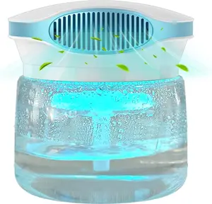 Air Filter Aroma Diffuser Ioniser with 30ml Essential Oils, Water Air Purifier &Colour Changing LED Light, Air Freshener Humidifier Aromatiser Quiet Air Cleaner for Home/Bedroom
