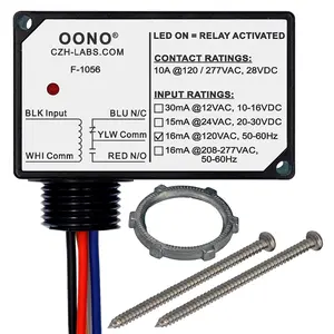 SPDT 10Amp Power Relay Module, Plastic Enclosure and Pre-Wired (AC 120V)