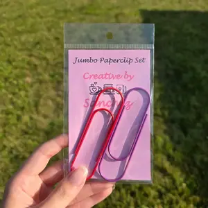 Giant Paperclip Bookmark - Set of 2 Metal Paperclips book accessories