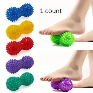 Peanut Massage Spiky Ball Foot Massage Roller Deep Tissue Massage Ball Training Grip for Plantar Fascia Shoulders Neck & Back