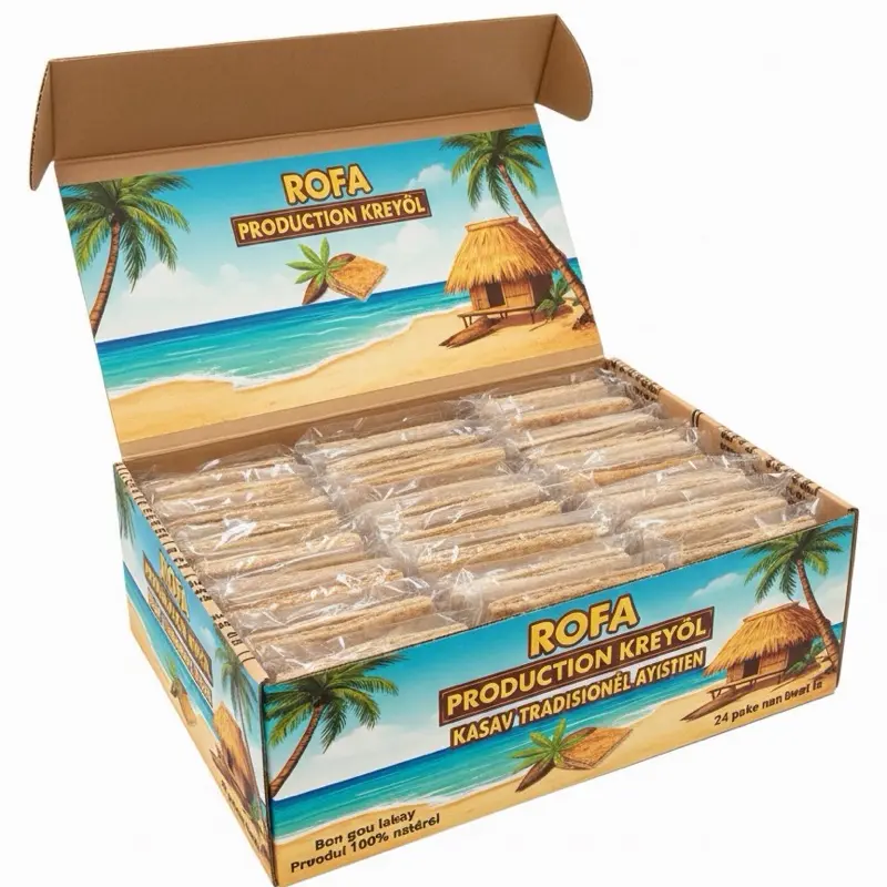 Caisse cassava bread dous okap - kès kasav dous kokoye - 1 box ( 24pcs)