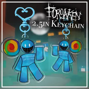 Forsaken Bluudud Keychain, Roblox Forsaken Keychain, Cute, Durable, And Perfect For Bags, Keys, Or Gifts. Great For Daily Use Or As Thoughtful Little Gifts For Your Friends And Yourself.