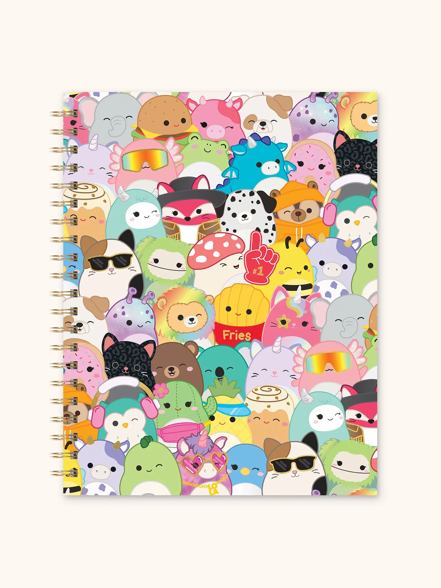 Squishmallows Back-to-Campus Squad Extra Large Spiral Notebook