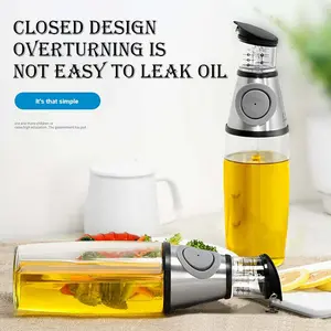 Glass Oil and Vinegar Dispenser Measuring Oil Kitchen Spice
