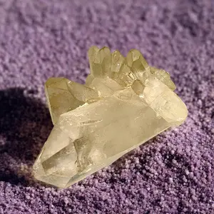Arkansas Golden Quartz Cluster — Multi-Point Formation (Natural Honey Hue)