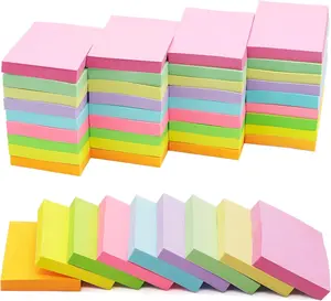 Sticky Notes 36 Pack 1.5x2 in Post 2160 Sheets Post Small Self Sticky Notes Pad Its 9 Pastel Color Mini Sticky Notes Office Home