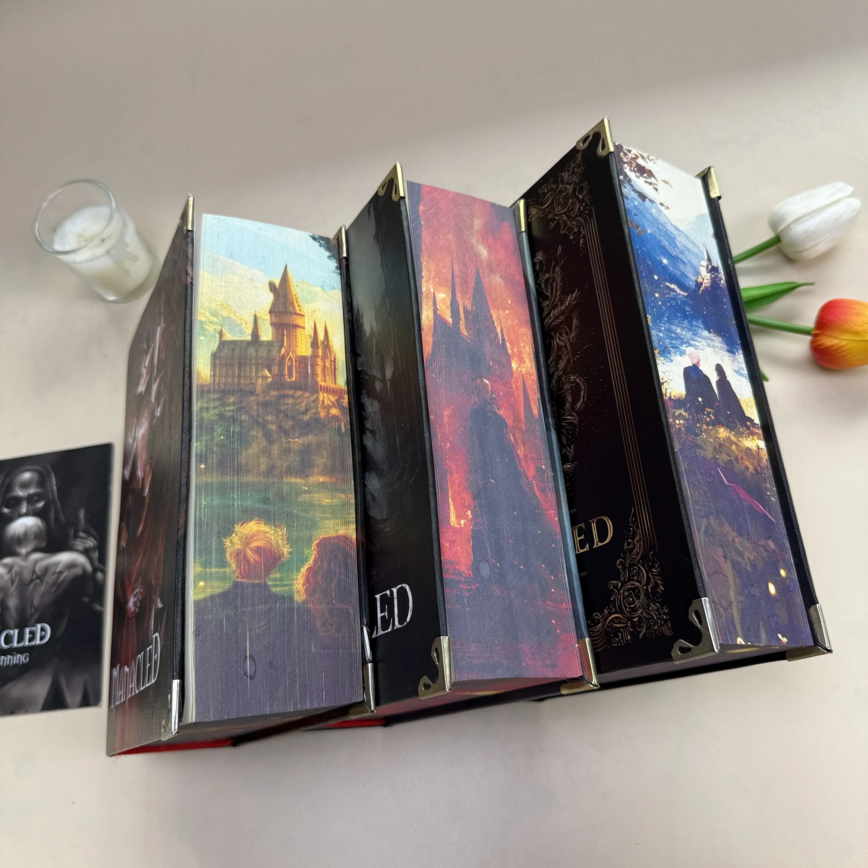 Manacled Complete 3-in-1 Deluxe Edition | Handbound Hardback | Custom Printed Edges | Signature Gold Metal Corners | Premium Dramione Collector’s Masterpiece