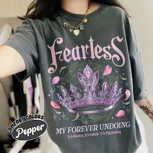 Comfort Colors Fearless Bookish Shirt, Powerless Book Shirt Inspired By Lauren Roberts, Kai And Paedyn Tee, Fantasy Reader Gift, Unisex Garment-Dyed Tee, Classic Streetwear