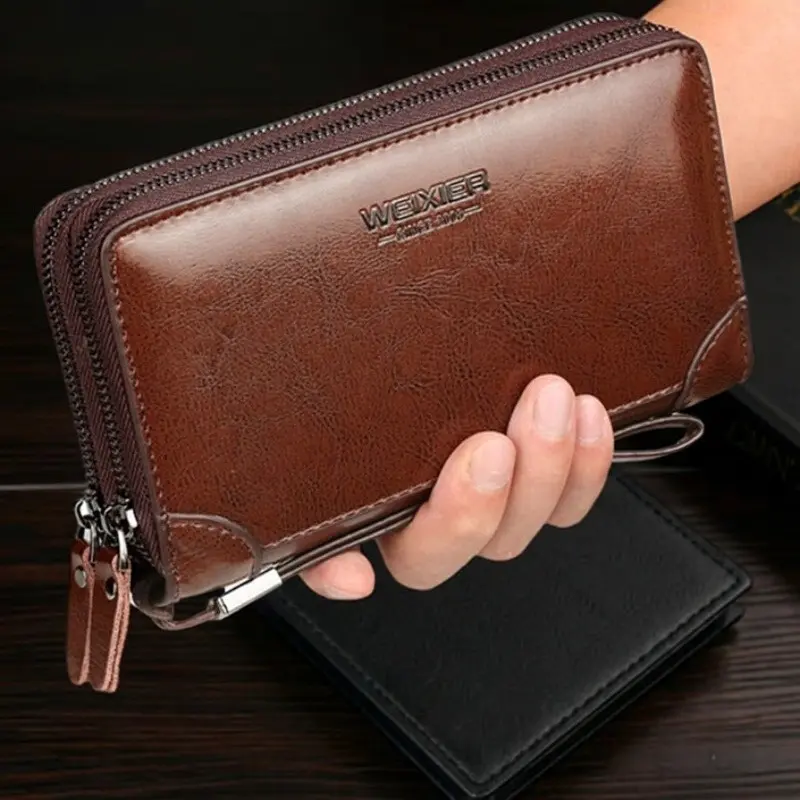 Men's New Large-Capacity Long Wallet - Multifunctional Card Holder, Clutch, Purse & Document Pouch Handbag