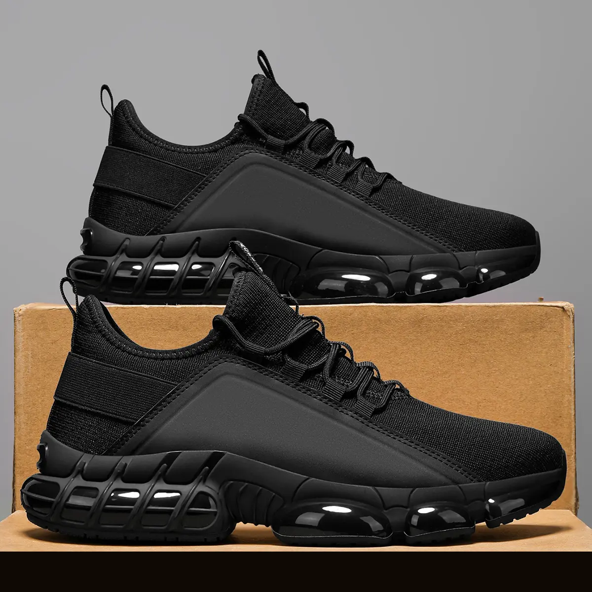 AOPLUS Men's casual sports shoes, suitable forgyms, tennis, badminton. Lightweight andbreathable, with durable rubber sole. Perfect forcasual wear and versatile.