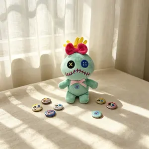 Voodoo Doll Plush Toy, Cartoon Funny Style, Sewn Large Eyes, Perfect Gift for Christmas Easter Birthday, Anime Collectible, Cute Gift