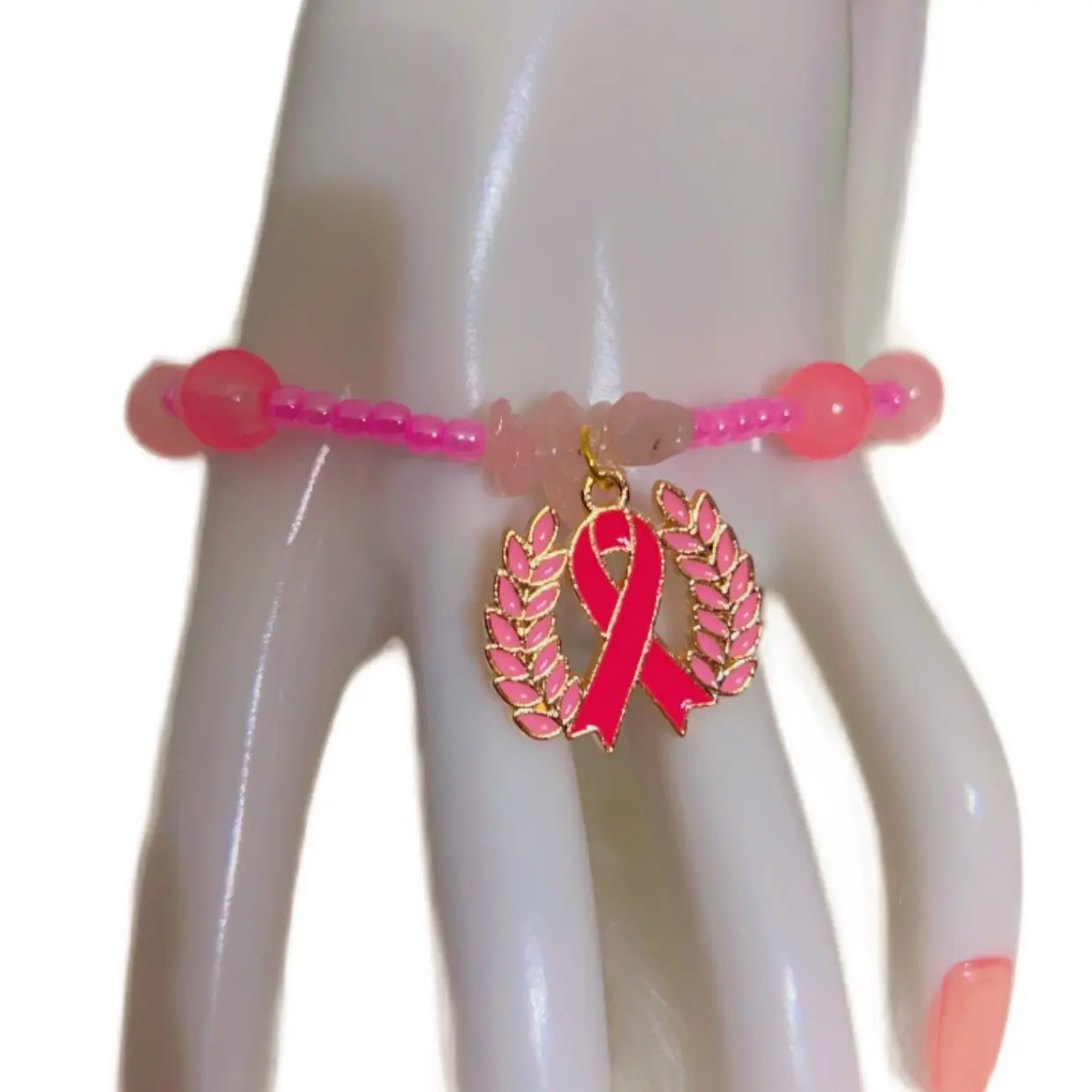 Breast cancer awareness bracelet