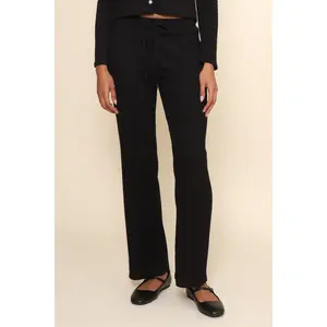 Lazy Day Rib Wide Leg Pant