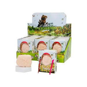 Kids Dinosaur Fossil Excavation Kit STEM Toy Digging Tools Educational Science Set