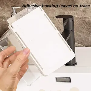 Invisible Mirror Cabinet Drawer Organizer, 4 Pieces Set, Transparent Pull-Out Design, Waterproof, Cosmetics & Bath Supplies Storage
