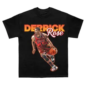 Derrick Rose Basketball Legend T Shirt Fan Favorite Tee HY1422