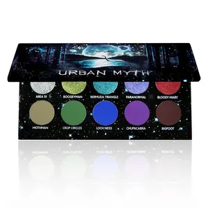 Urban Myth Eyeshadow Palette - 5 Metallic Shimmers, 5 Intense Bold Mattes