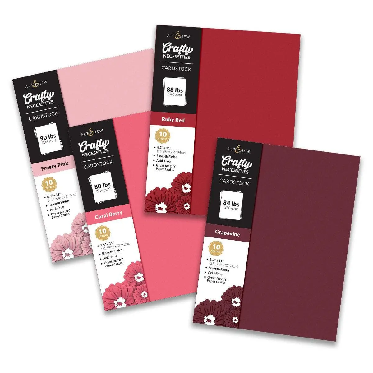 Crafty Necessities: Red Cosmos Cardstock Bundle