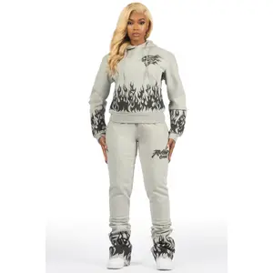 Arais Heather Grey Super Stacked Flare Trackset