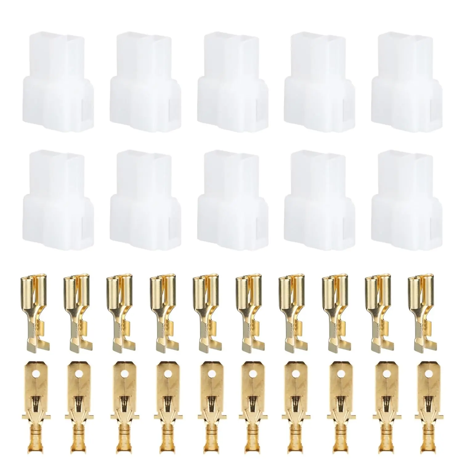 T-Type Power Plug 2 Pin for Car Radio Cable Connectors Automotive Electrical T Shape Wire Connector Male Female Socket Plug and Pin for FT-7800R FT-8800R FT-8900R