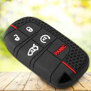 Silicone Car Key Cover Cap for Jeep grand Renegade limited commander Cherokee Grand Remote Key Cover for Alarm Flip Key
