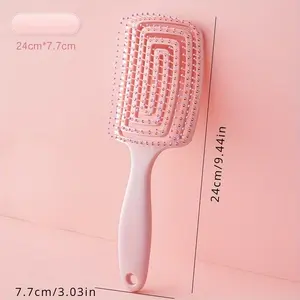 Elastic Rebound Comb, Puff High Crown Comb, Root Bone Comb, Women Long Hair Massage Comb, Curly Large Arc Pad Comb