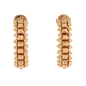 Pre-owned Cartier Clash de Cartier Earrings 18K Rose Gold Small 16.2mm by Rebag