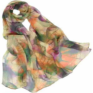 Scarfs for Women Lightweight Scarves Elegant Floral Pattern Sheer Scarfs Shawls Wraps